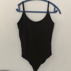 Body suit with open back